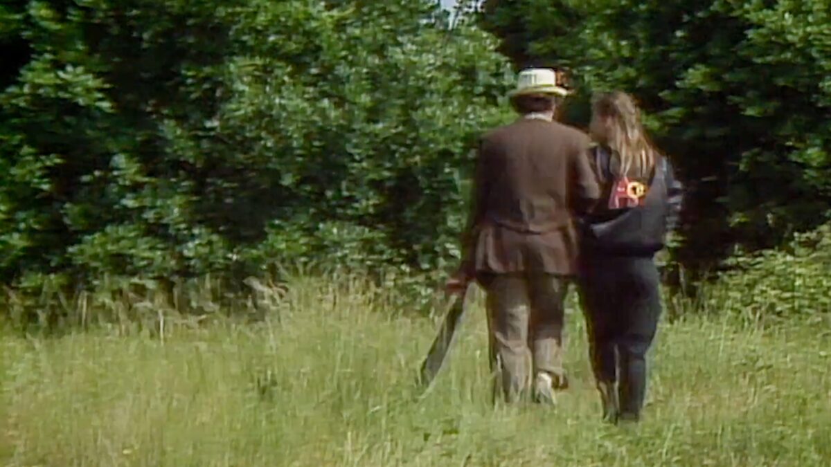The Seventh Doctor and Ace in the very last scene from McCoy's era