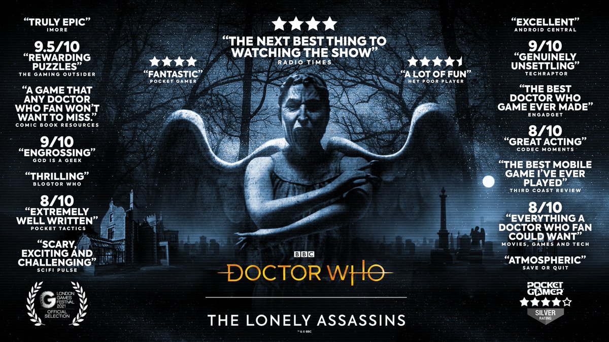 Doctor Who - The Lonely Assassins Main Cover. Artwork by Lee Binding. Copyright Maze Theory Ltd. 2021