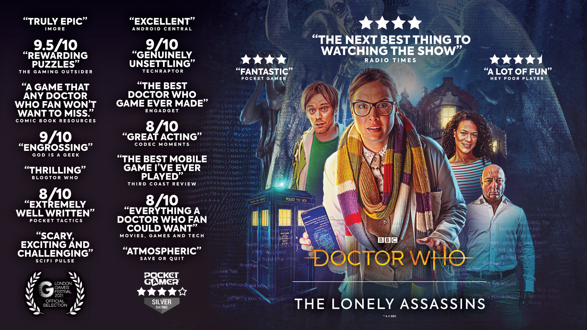 Doctor Who - The Lonely Assassins Artwork by Lee Binding. Copyright Maze Theory Ltd. 2021