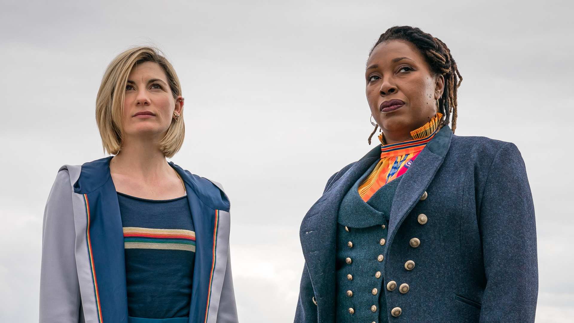 Jodie Whittaker and Jo Martin as the Doctors