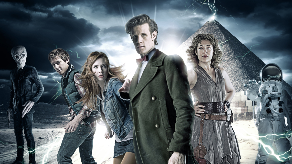 Series 6, featuring the Doctor, Amy, Rory and River Song.