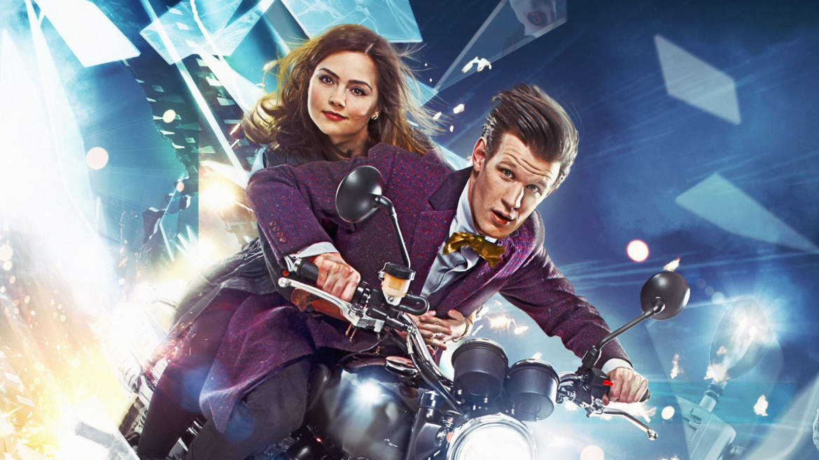 Promotional Image for Series 7 (well, some of it) featuring the Doctor and Clara.
