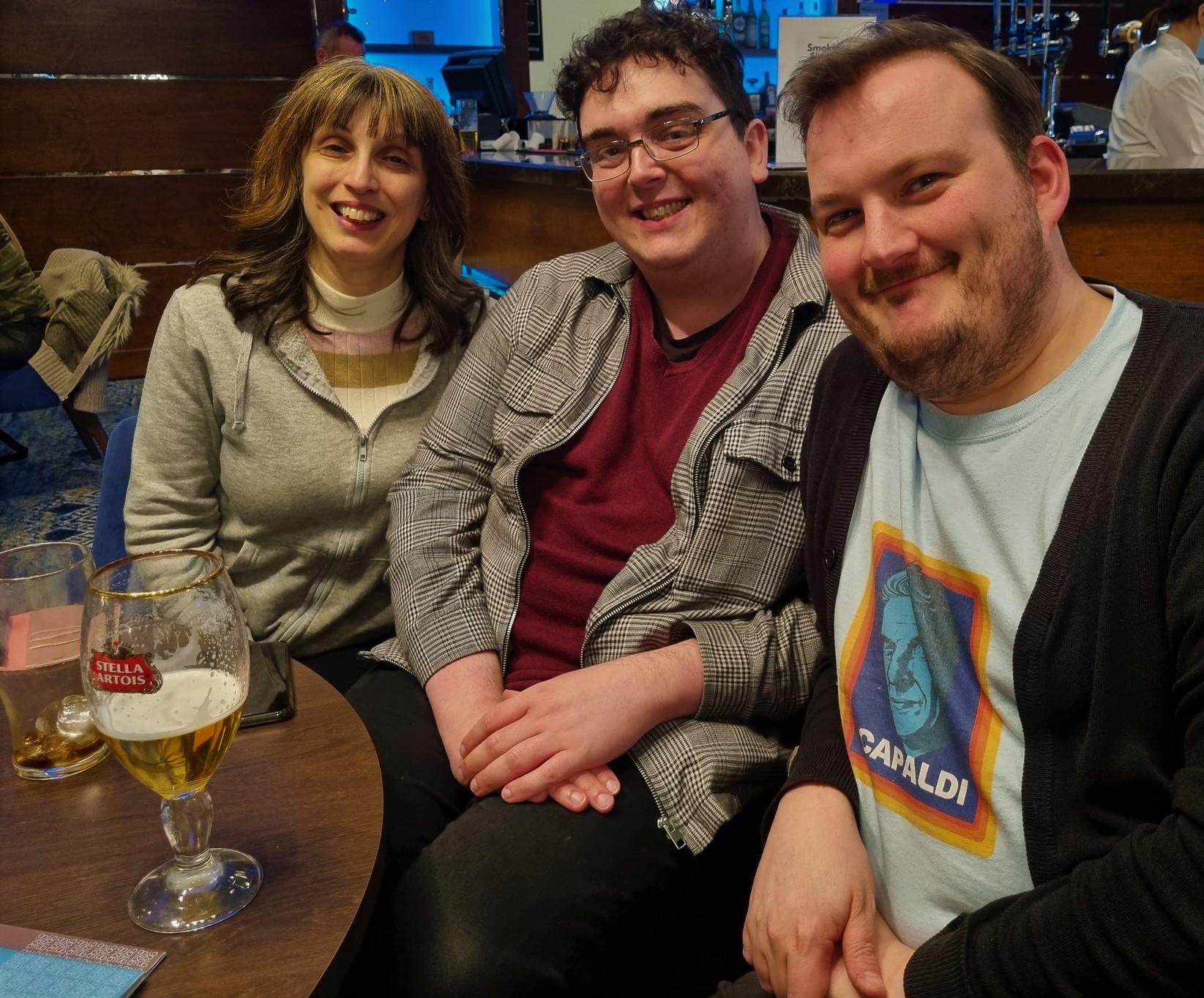 Some of The Big Blue Box writing team