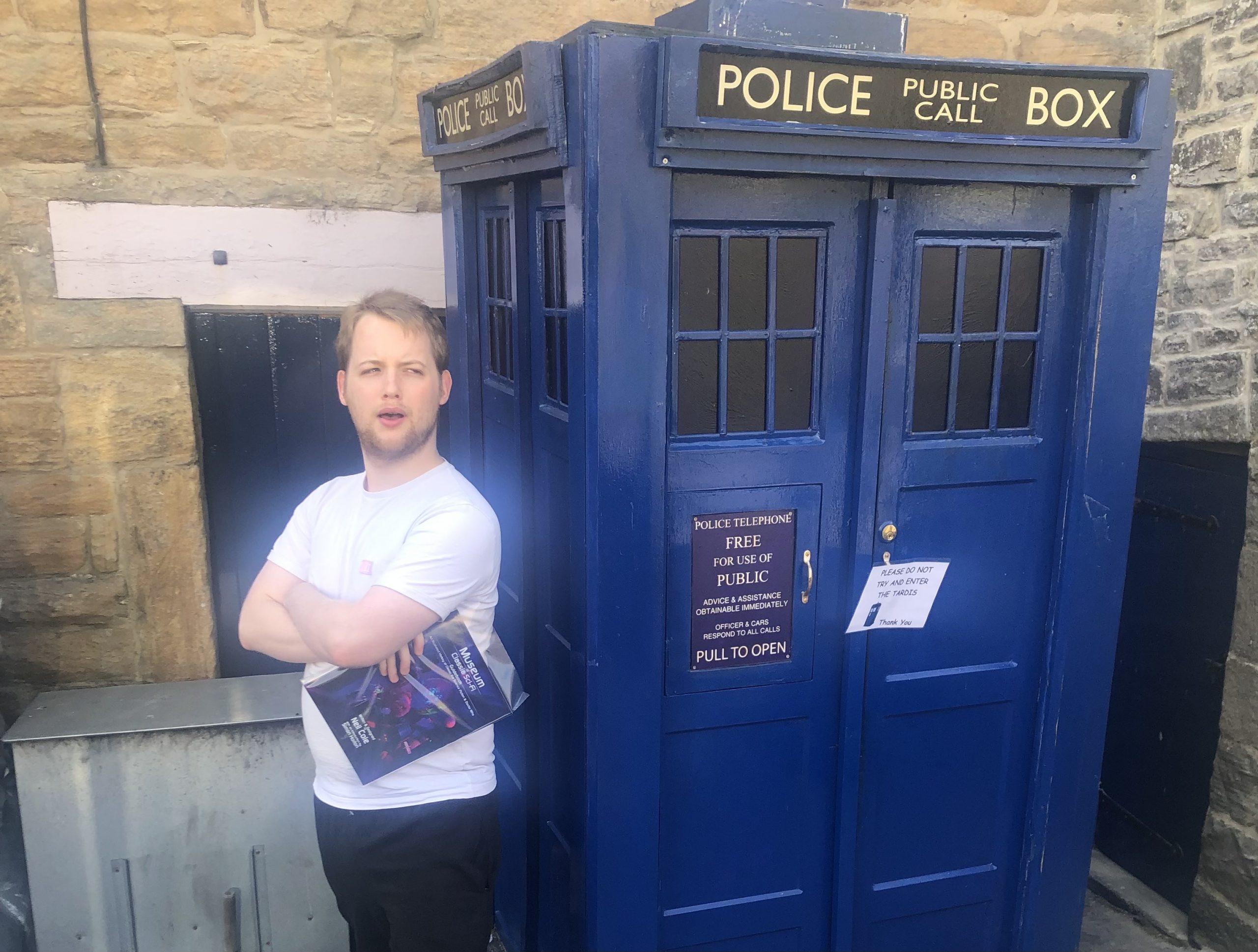 Harry with a TARDIS