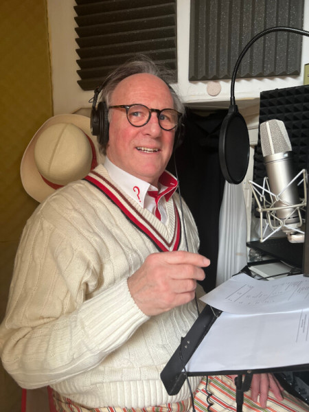 Peter Davison records from home