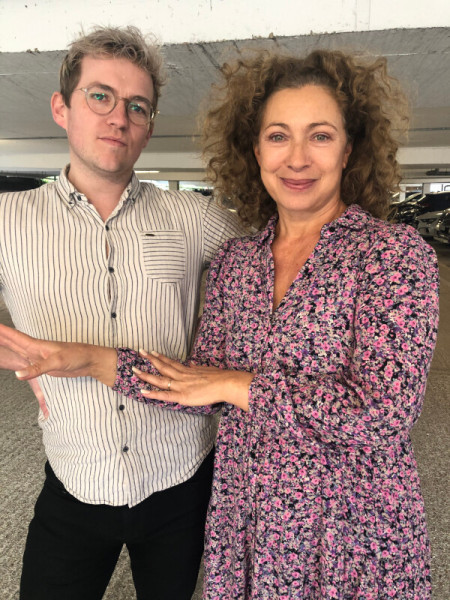 Alex Kingston with Jack Holden