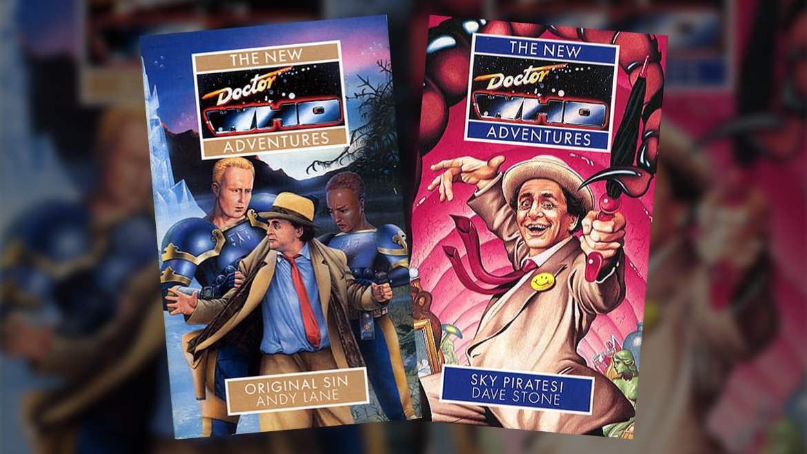 Virgin's The New Doctor Who New Adventures: Original Sin and Sky Pirates! Covers
