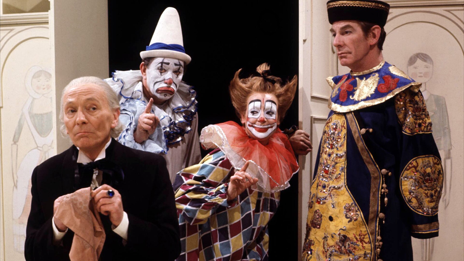 The Doctor, two clowns, and the Toymaker