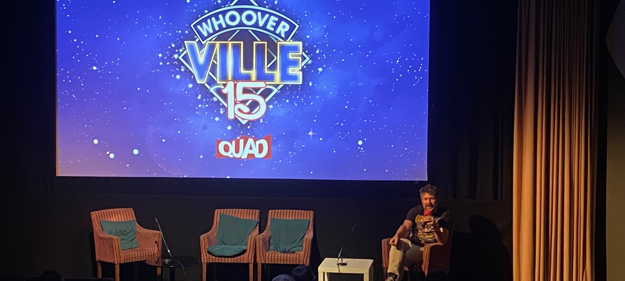 Chris Chapman giving a talk on all thing Doctor Who Blu Rays