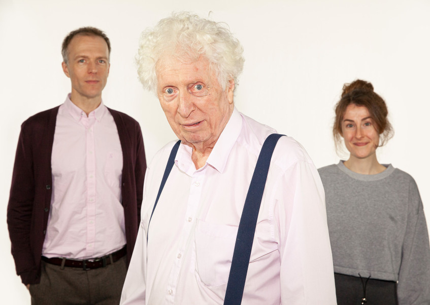 Tom Baker with Christopher Naylor and Sadie Miller