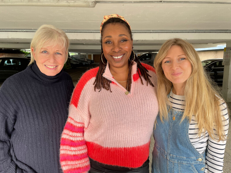 Jo Martin with Jaqueline King and Sophie Shad