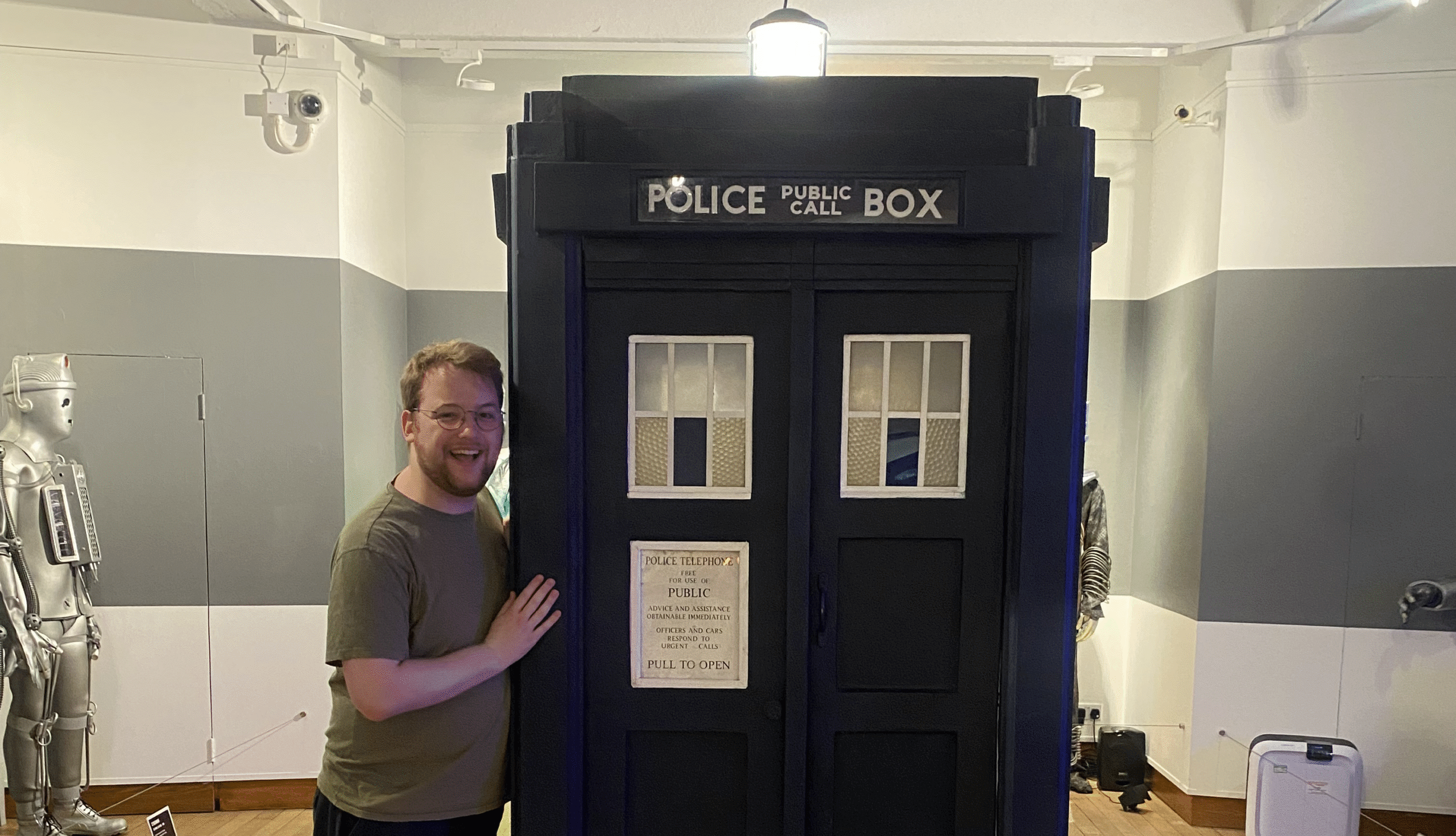 The TARDIS and I. Too bad it wasn't working properly on the day!