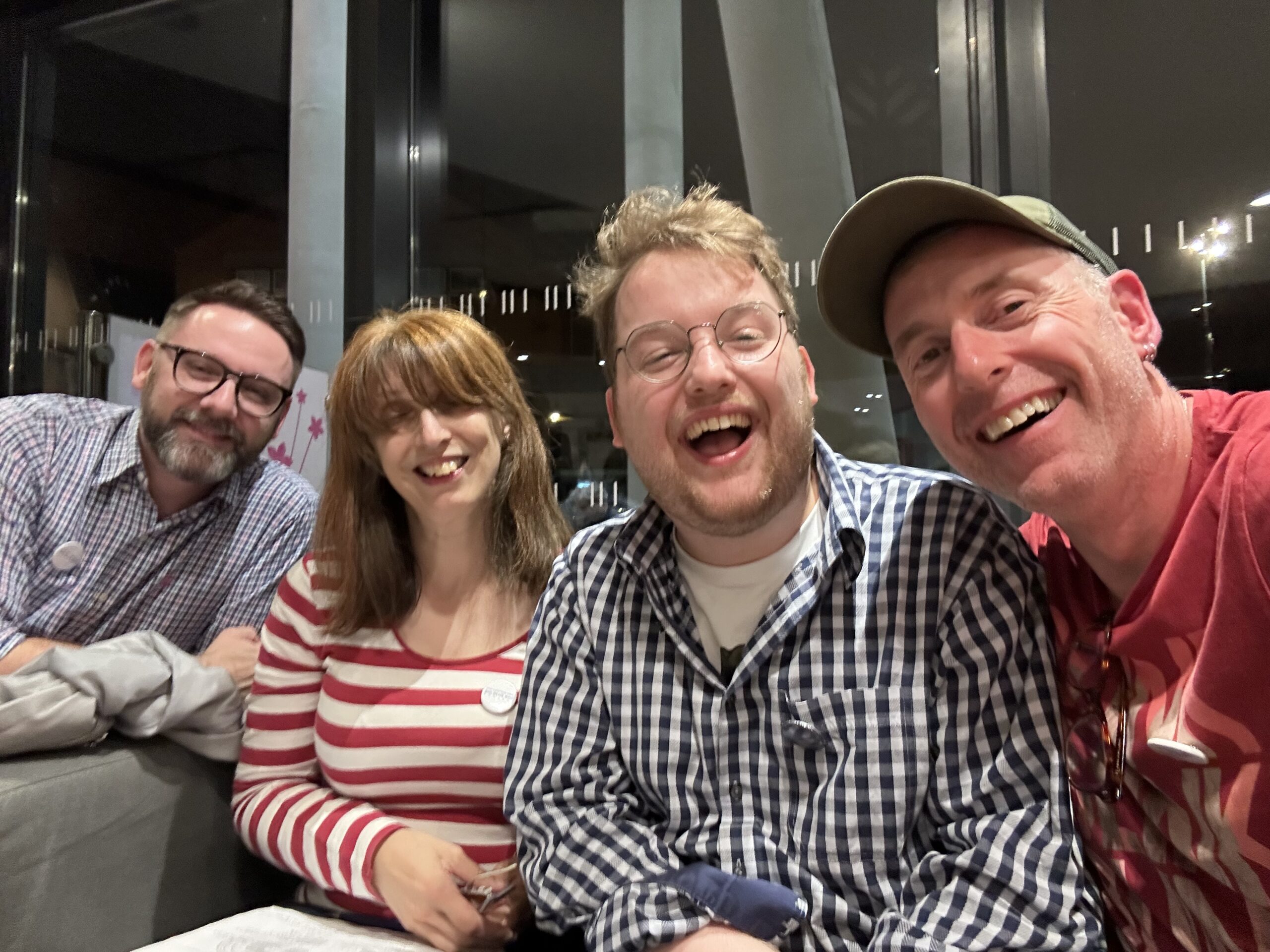 Garry, Maria, Harry and Joe at the QUAD the night before Whooverville