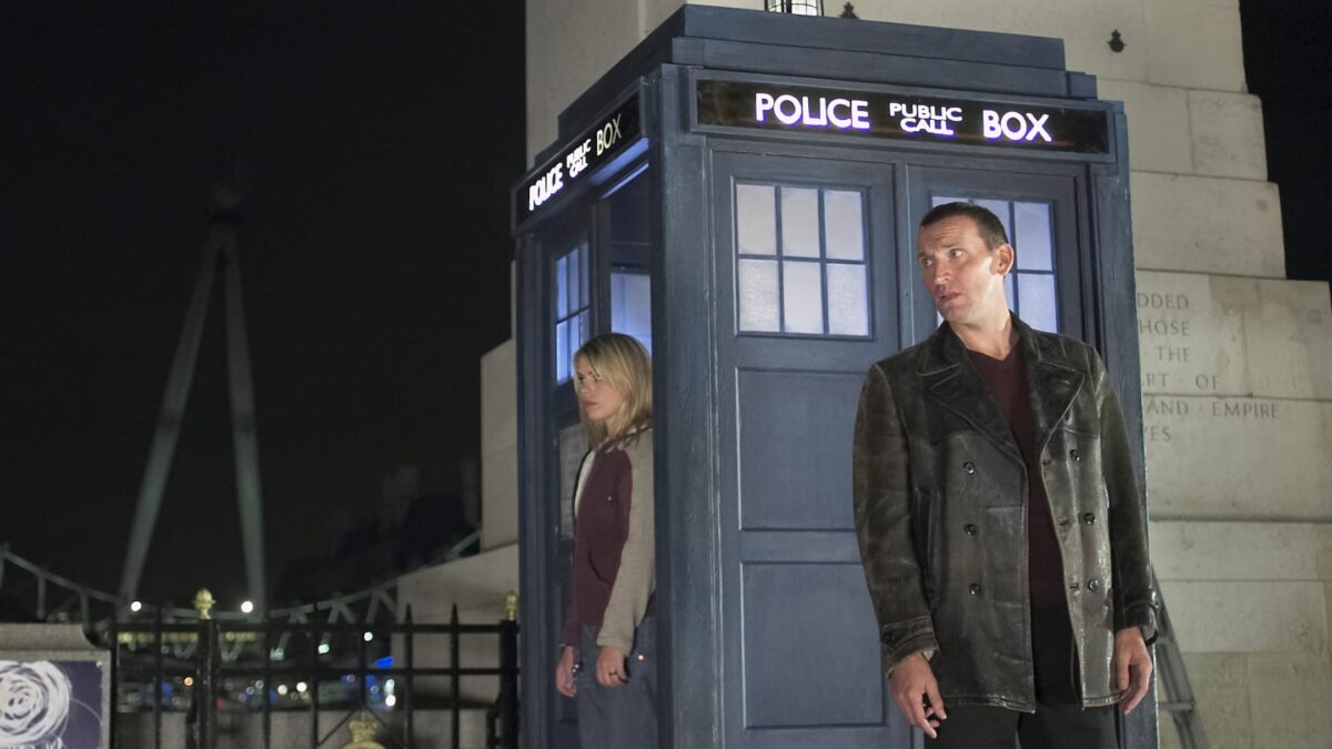 The Doctor and Rose from the episode Rose.