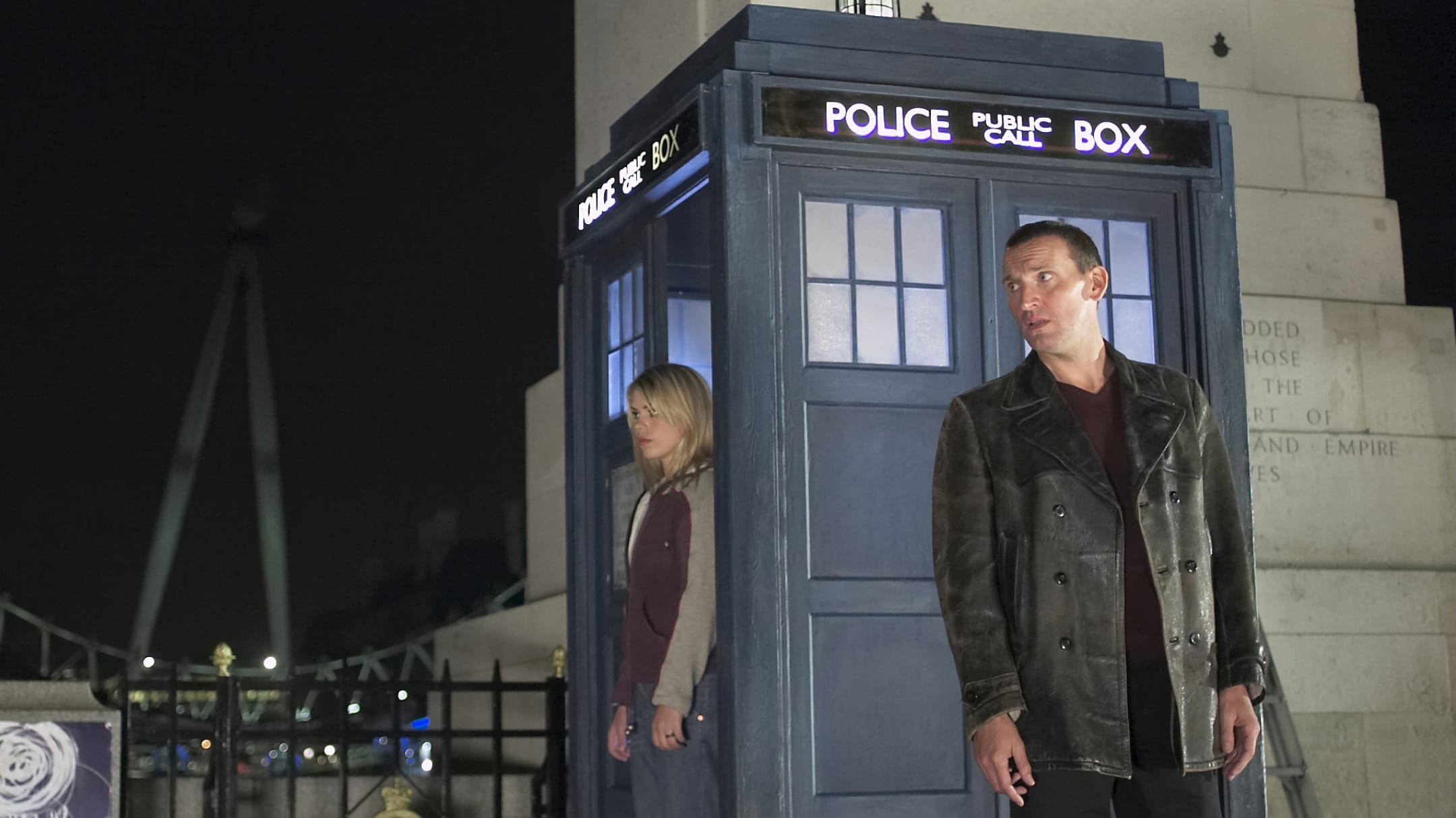 The Doctor and Rose from the episode Rose.