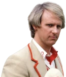 Peter Davison as the Fifth Doctor