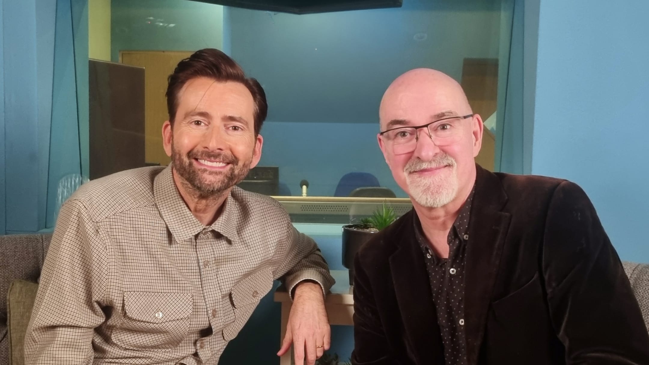 David Tennant and Nicholas Briggs in a publicity photo David Tennant's return as The Doctor for Big Finish