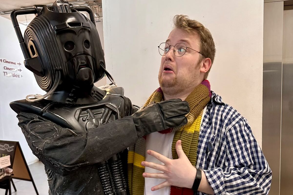 Harry with a Cyberman